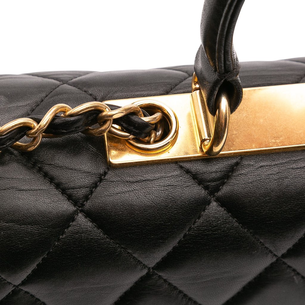 Chanel Large Lambskin Trendy CC Top Handle Flap - Image 10