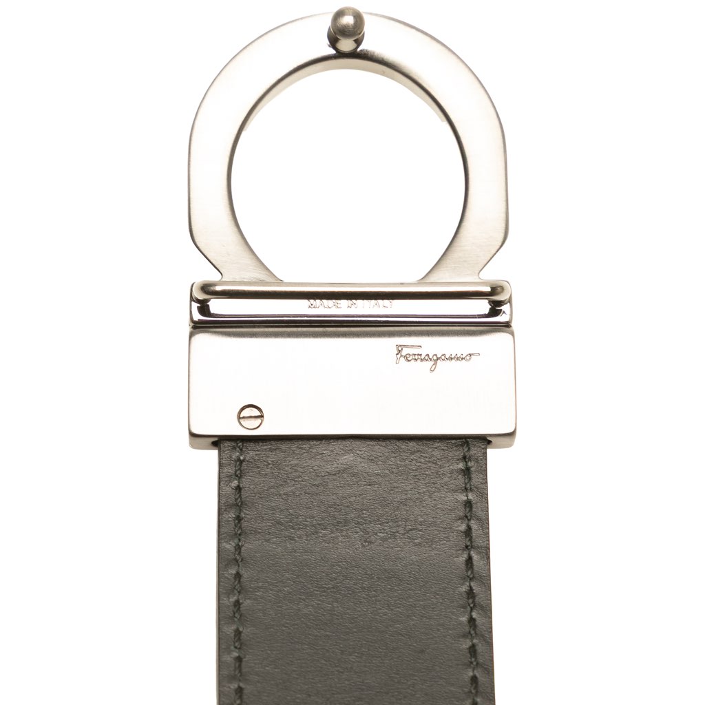 Salvatore Ferragamo Leather Gancini Reversible Belt - 5