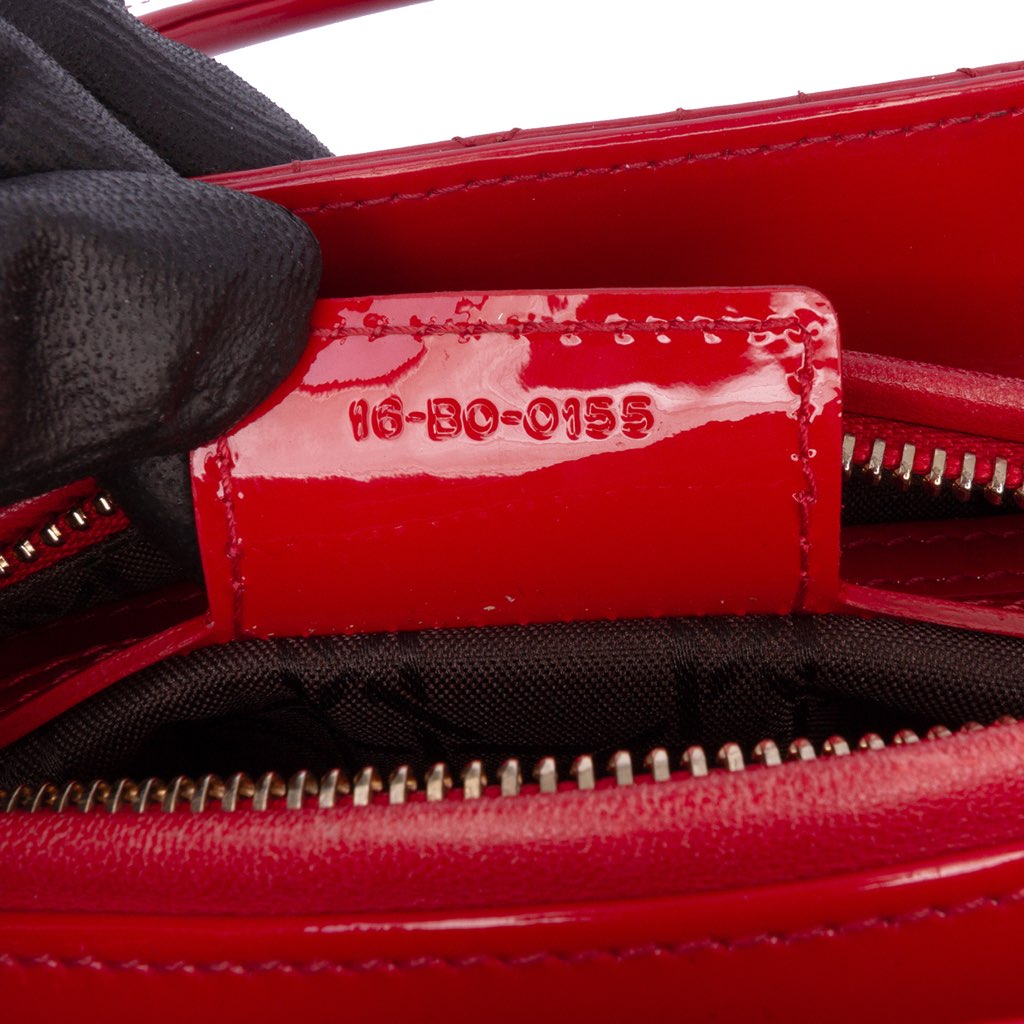 Dior Medium Patent Cannage Lady Dior - 5