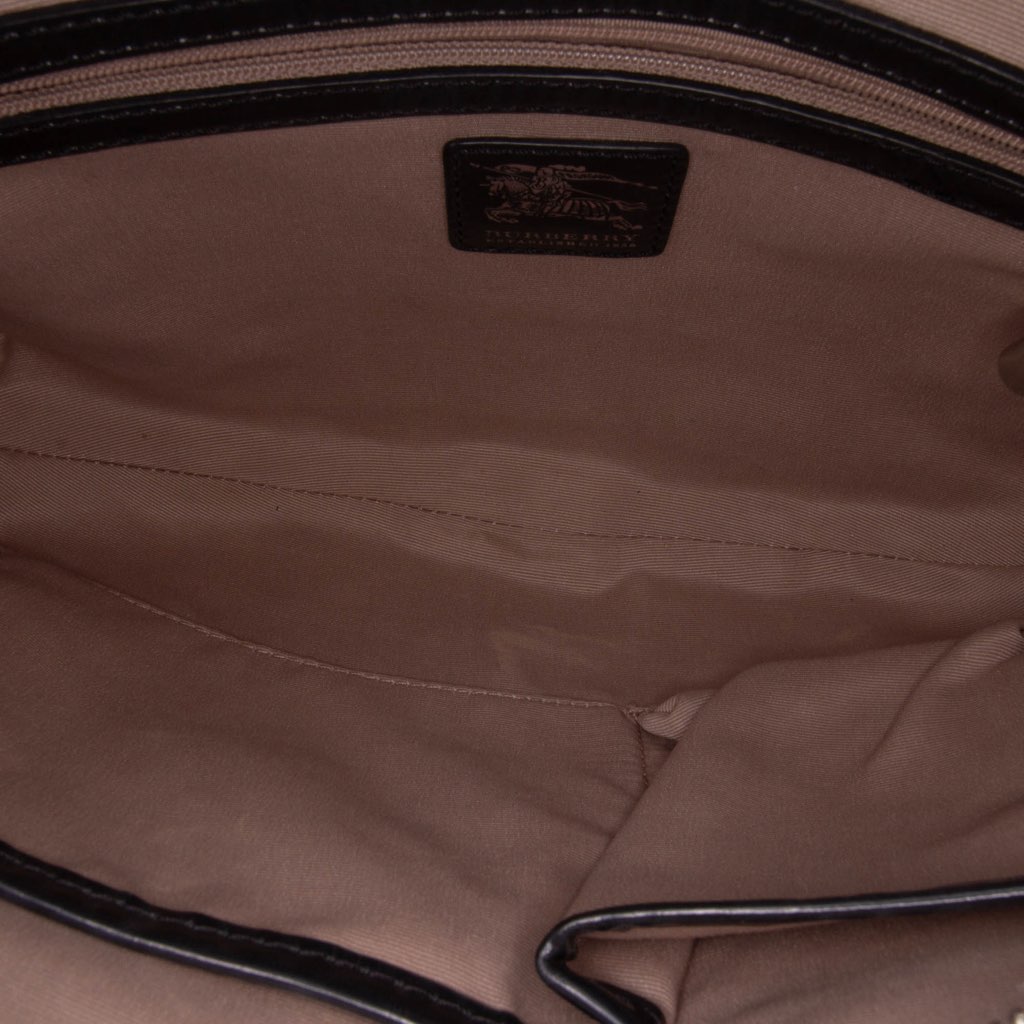 Burberry Supernova Check Coated Canvas Larkin Hobo - 4