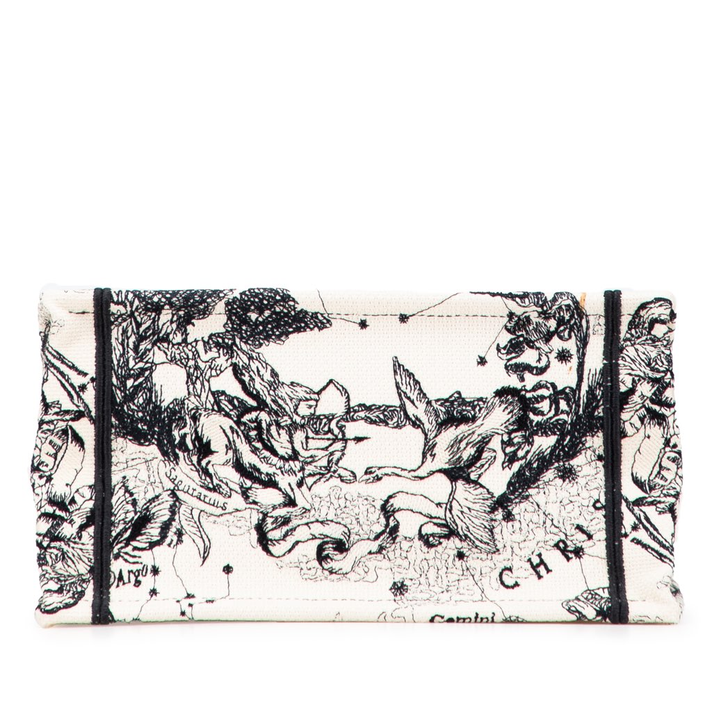 Dior Small Canvas Embroidered Zodiac Toile De Jouy Book Tote - 3