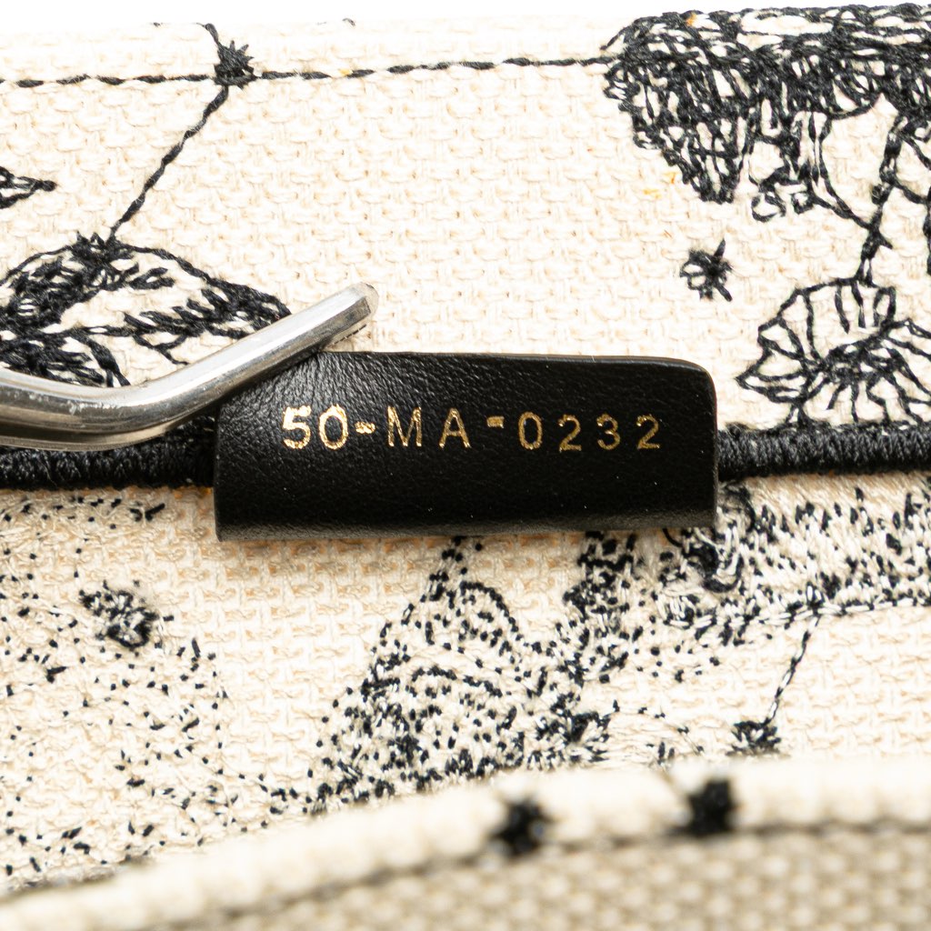 Dior Small Canvas Embroidered Zodiac Toile De Jouy Book Tote - 5