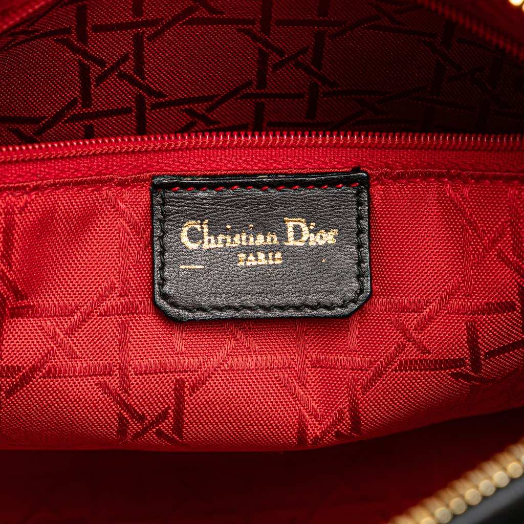 Dior Medium Lambskin Cannage Lady Dior - Side view