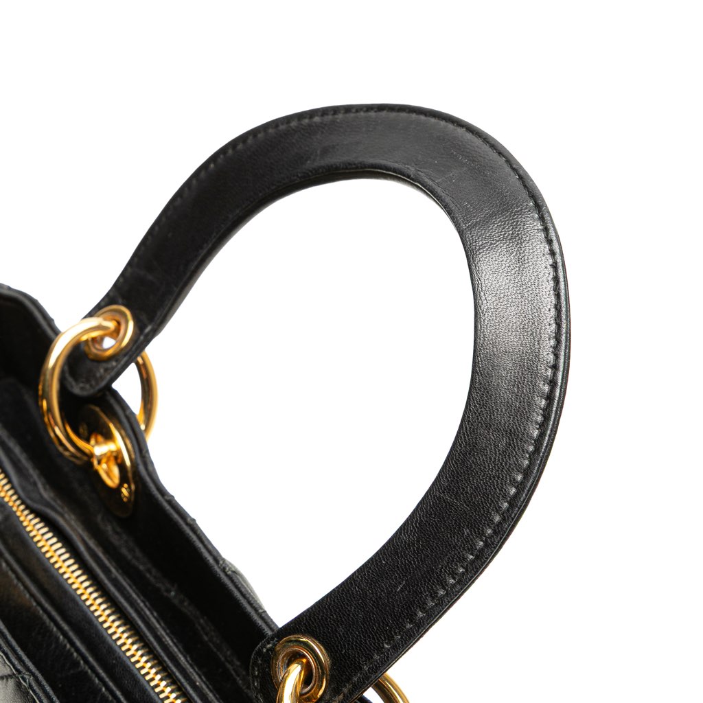 Dior Medium Lambskin Cannage Lady Dior - Image 10