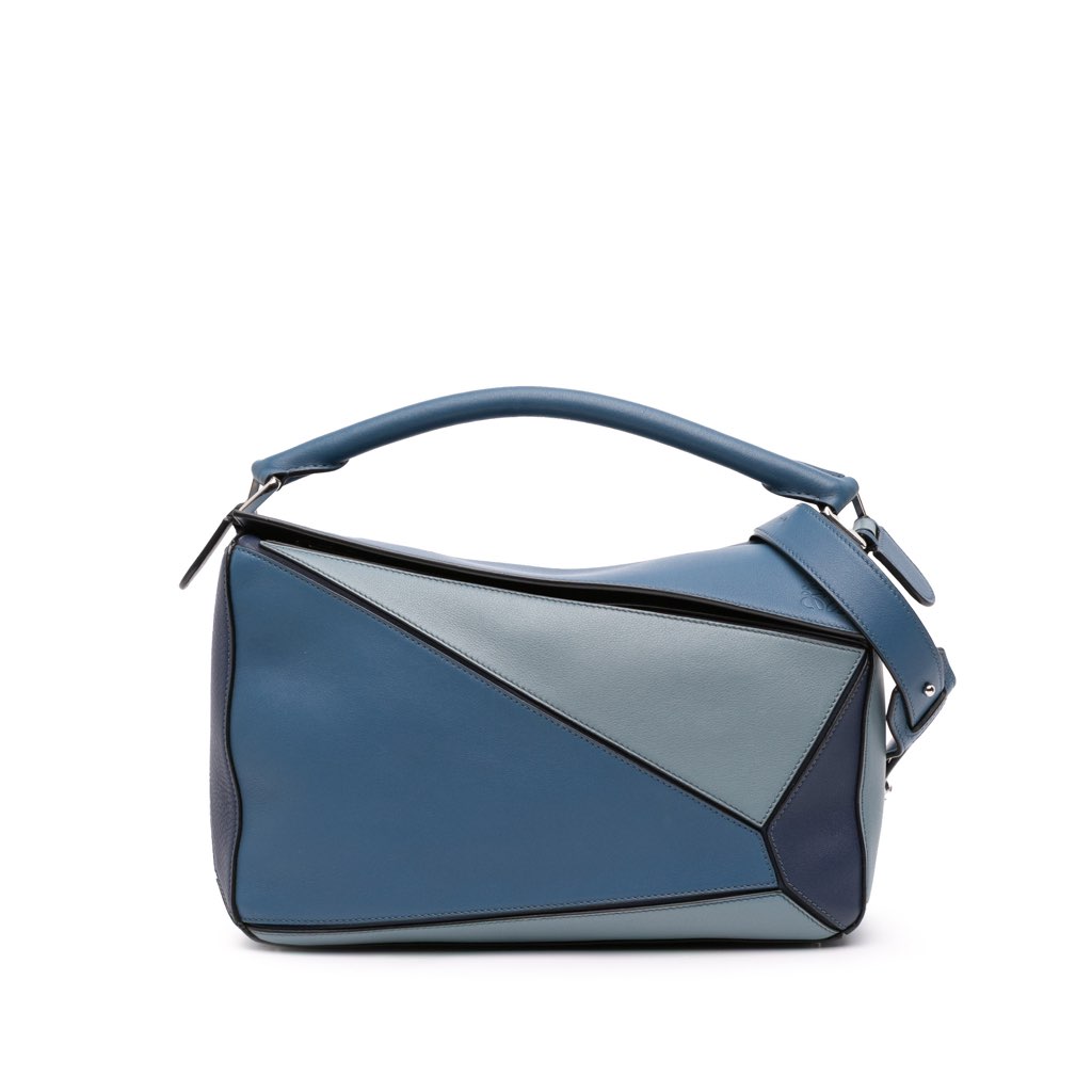 Loewe Medium Tricolor Calfskin Puzzle Satchel