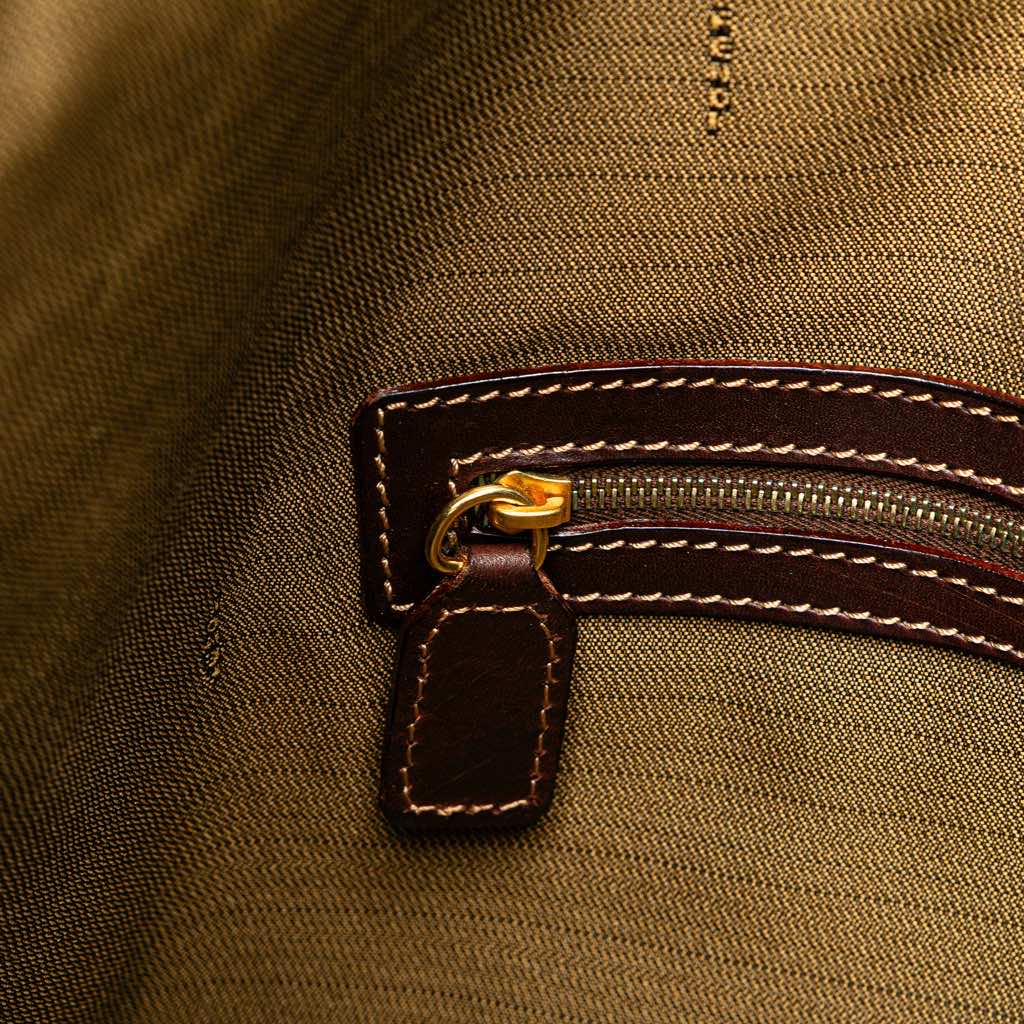 Fendi Zucca Canvas Drawstring Pouch - Side view