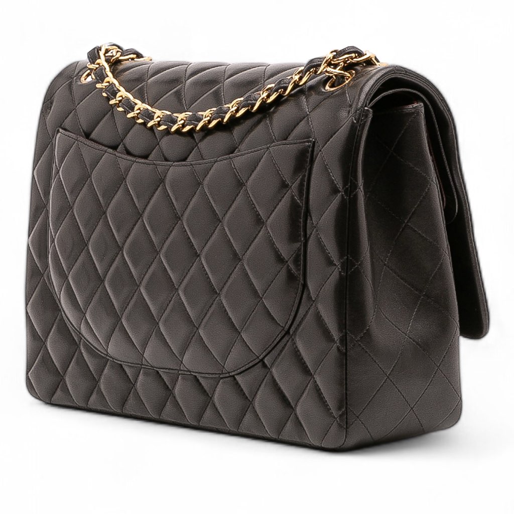 Chanel Maxi Classic Lambskin Double Flap - 2