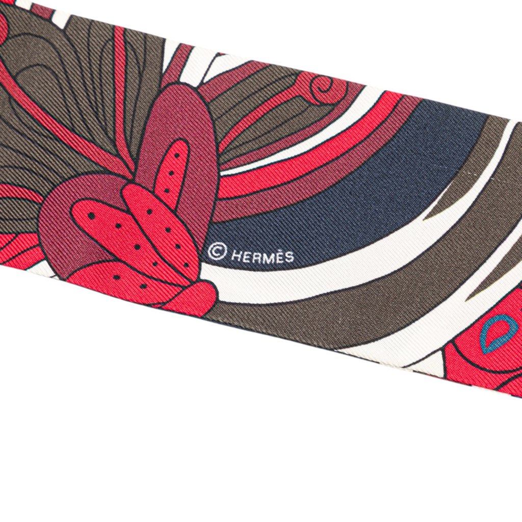 Hermès Le Jardin De La Maharani Silk Twilly Scarf - 4