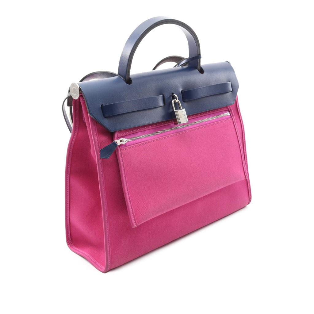 Hermès Toile Herbag Zip 31 - Back view