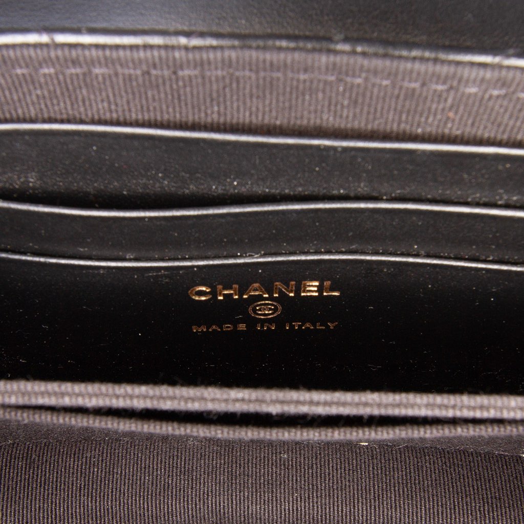 Chanel Mini CC Quilted Lambskin Phone Holder On Chain - 5