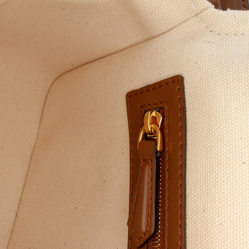 Fendi Zucca Canvas Embroidered Baguette Satchel - 5