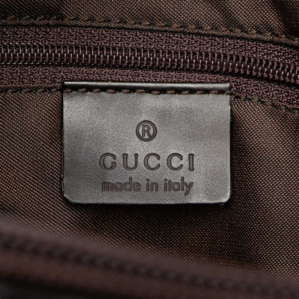 Gucci GG Canvas Bamboo Handbag - 5