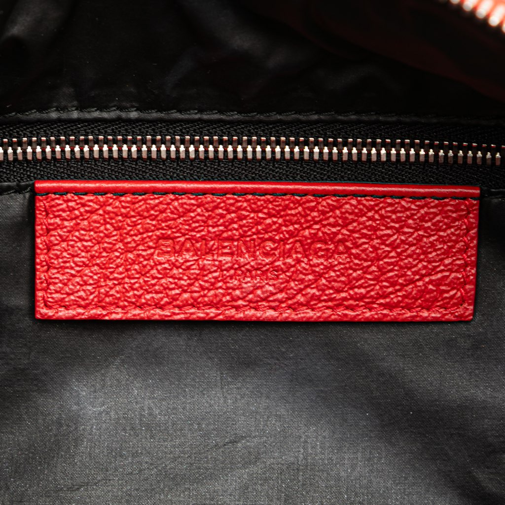 Balenciaga Leather Motocross Classic Toiletry Pouch - Side view