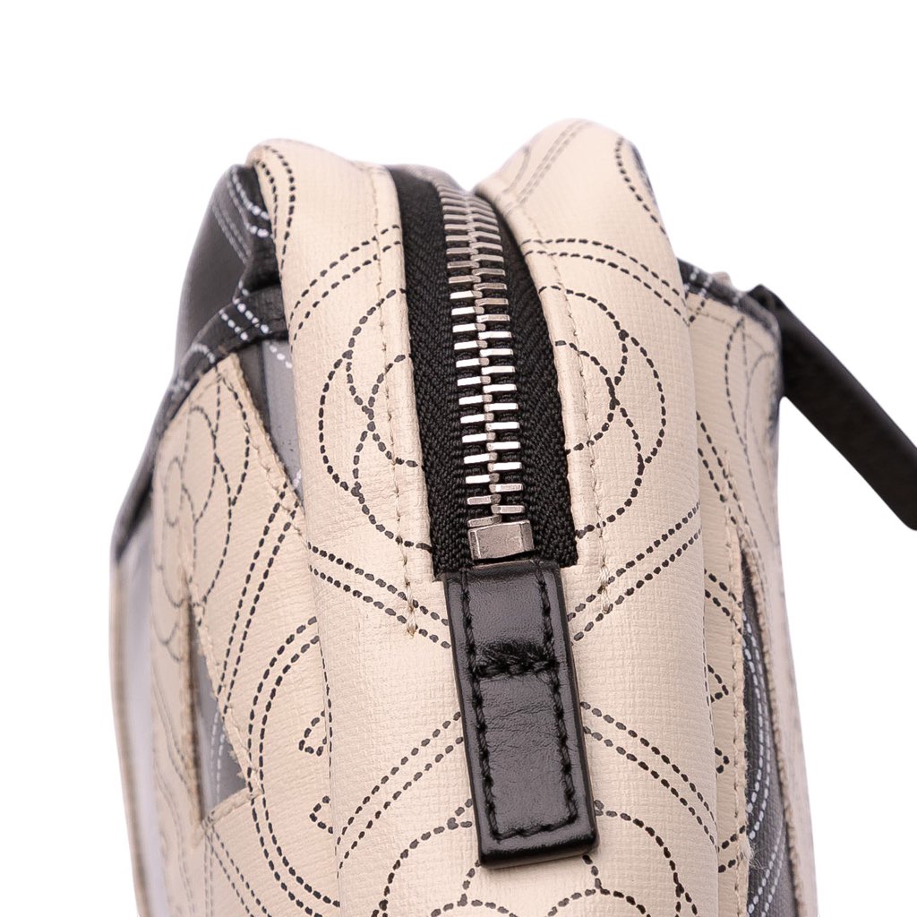 Chanel Coated Canvas Camellia Logo Camera Bag - Image 13