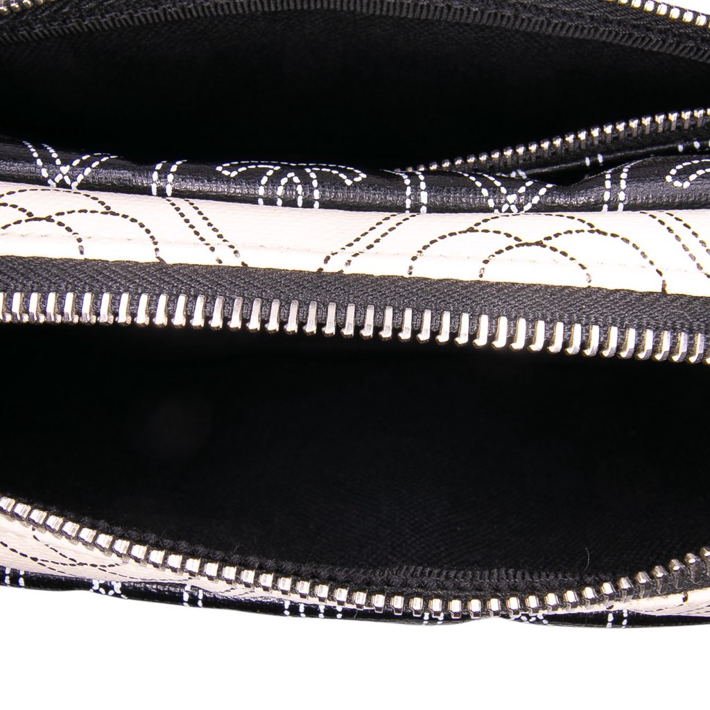 Chanel Coated Canvas Camellia Logo Camera Bag - 4