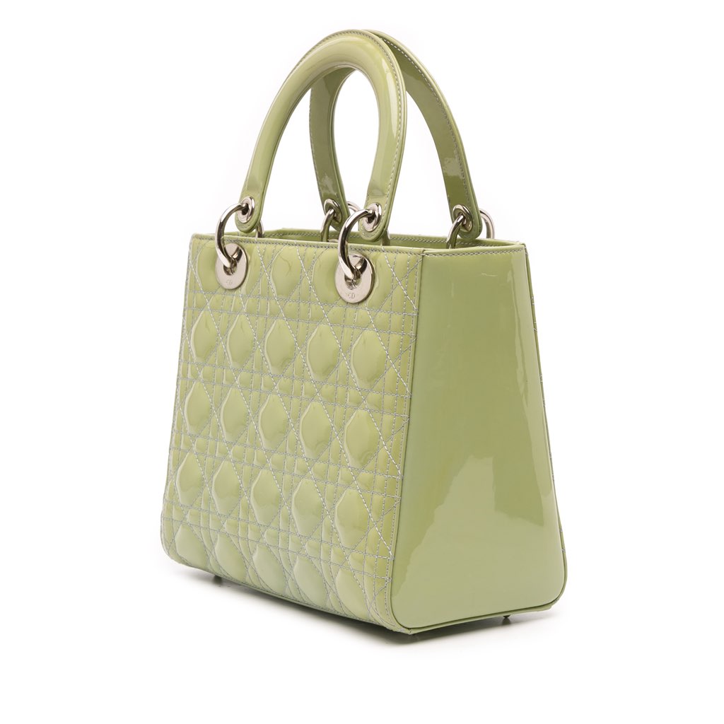 Dior Medium Patent Cannage Lady Dior - 2