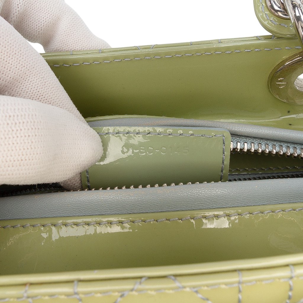 Dior Medium Patent Cannage Lady Dior - 5