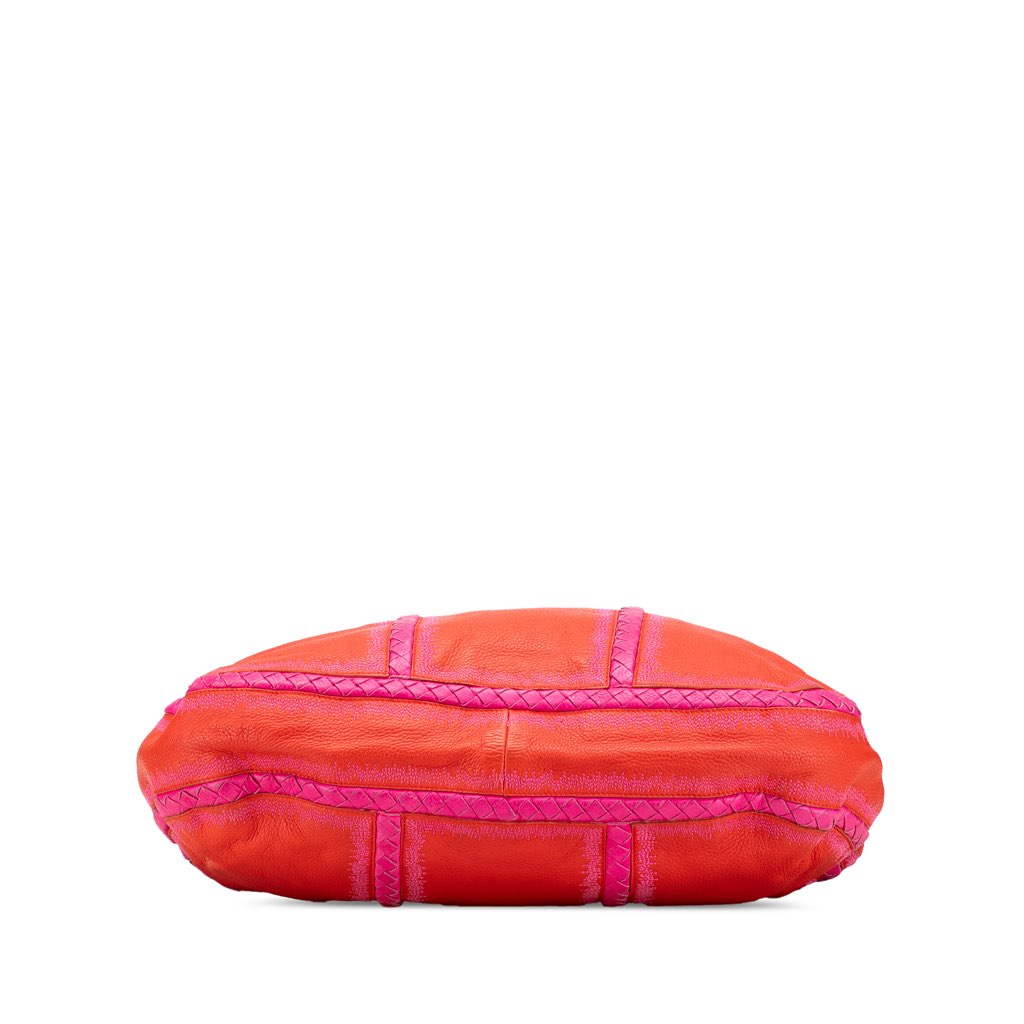 Bottega Veneta Intrecciato Trimmed Leather Hobo - Image 6