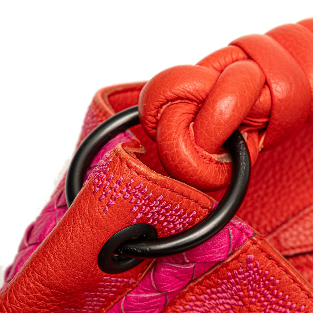 Bottega Veneta Intrecciato Trimmed Leather Hobo - Image 11