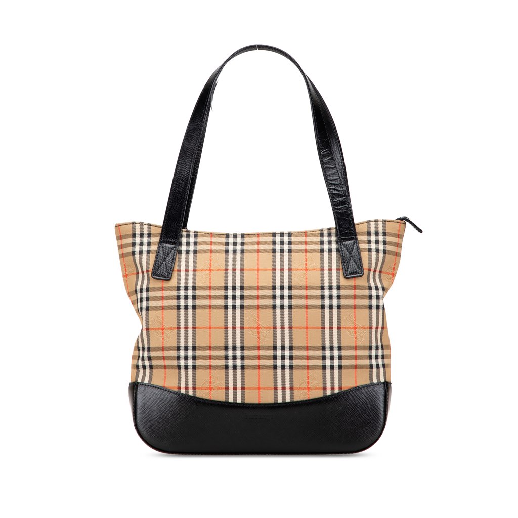 Burberry Haymarket Check Canvas Tote