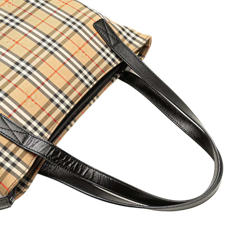 Burberry Haymarket Check Canvas Tote - Image 11