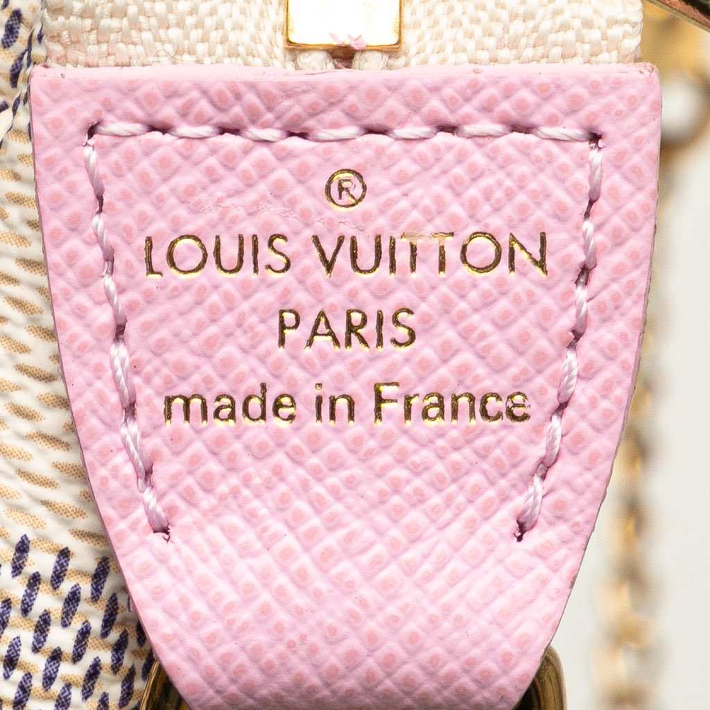 Louis Vuitton Damier Azur Illustre Transatlantic Mini Pochette Accessoires - Side view