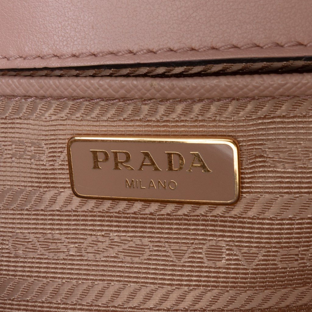 Prada Saffiano Lux Chain Crossbody - Side view