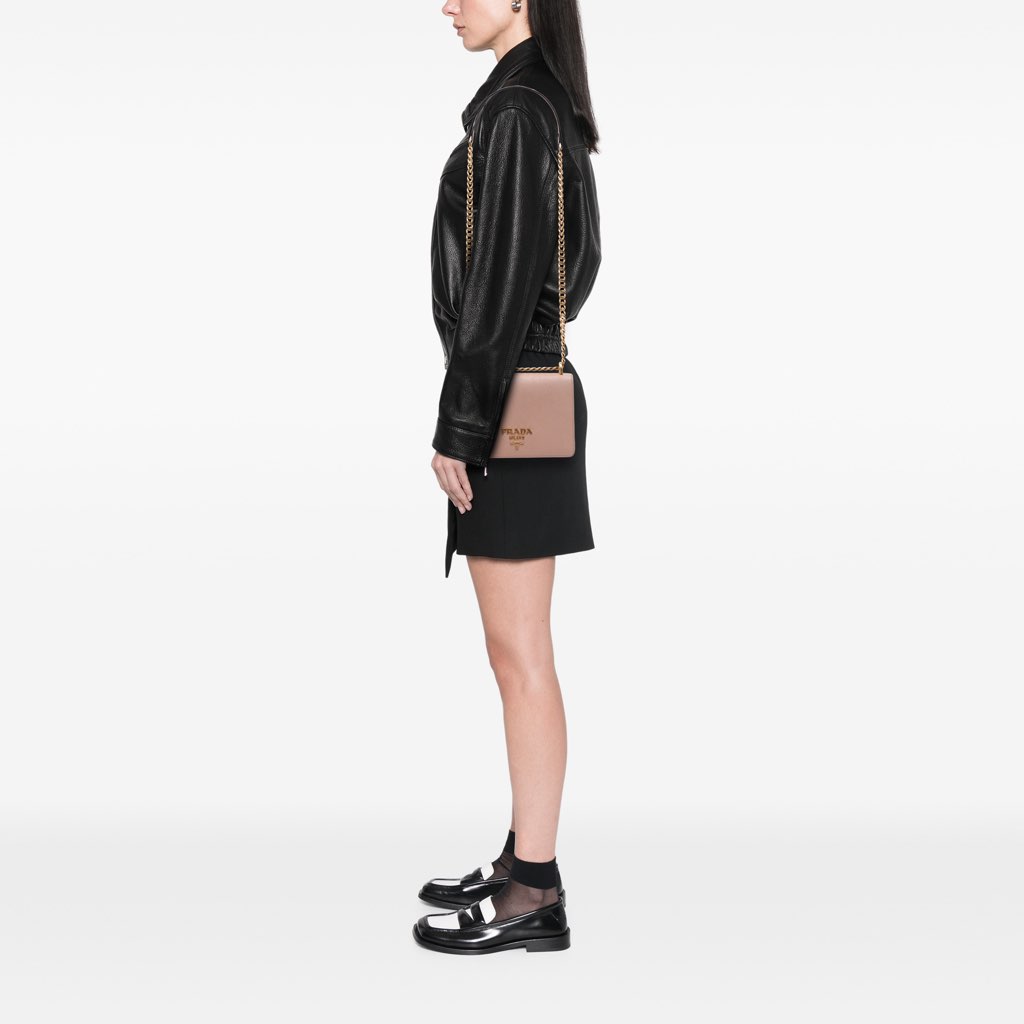 Prada Saffiano Lux Chain Crossbody - Image 10