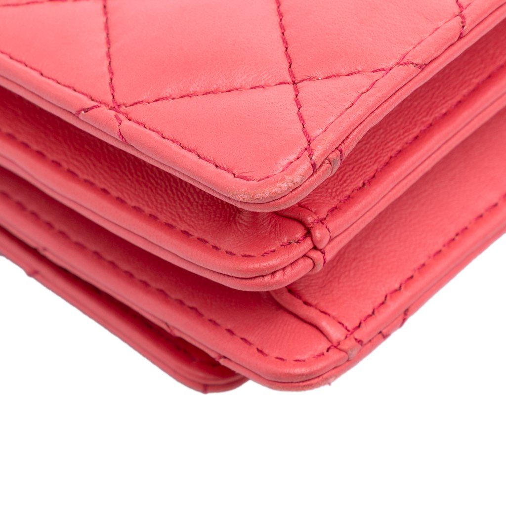 Chanel Quilted Lambskin Pearl Chain East West Single Flap - Image 13