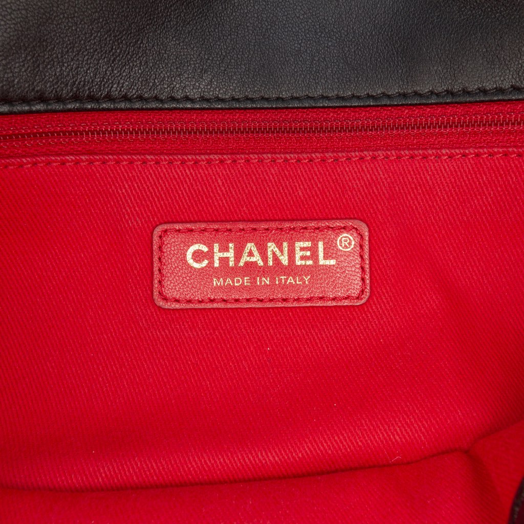 Chanel CC Quilted Lambskin Contrast Stitch Single Flap - 5