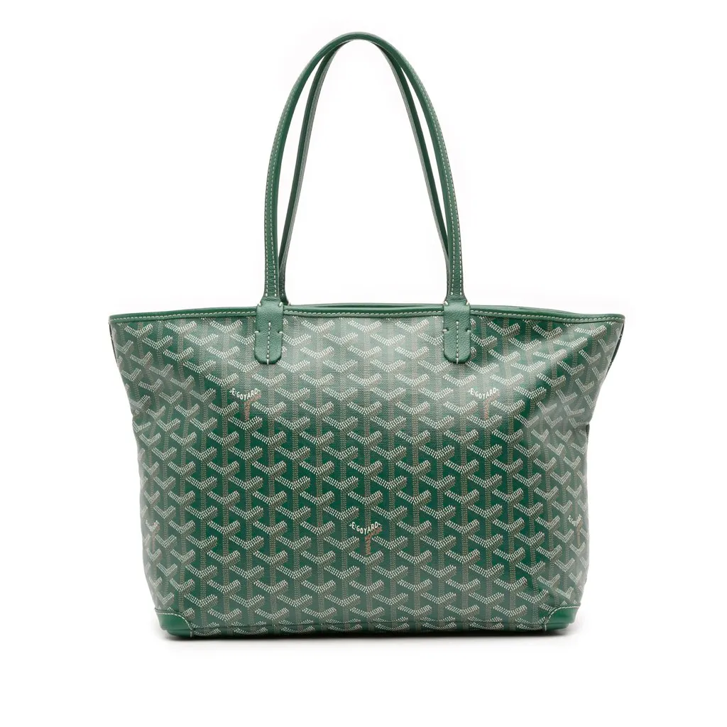 Goyard Goyardine Artois PM Green Canvas Good - Front View