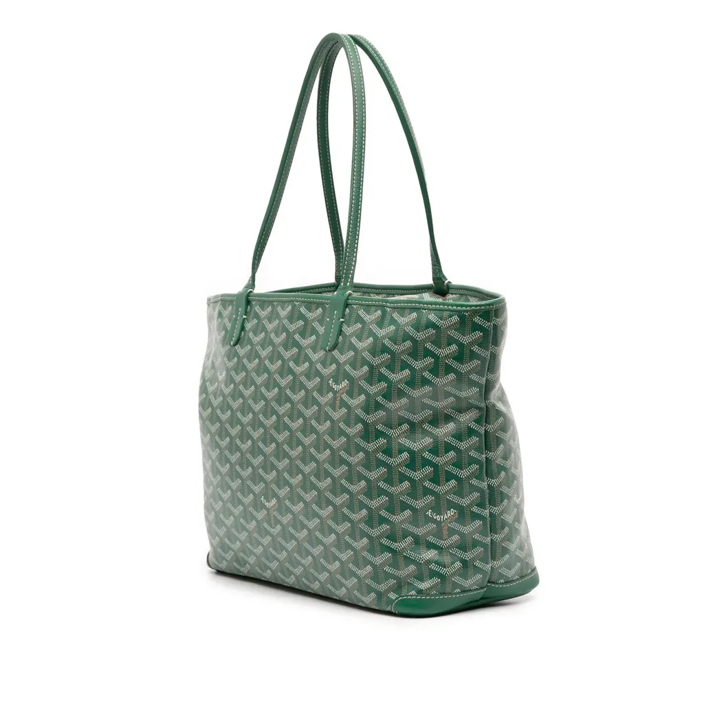Goyard Goyardine Artois PM Green Canvas Good - Back View