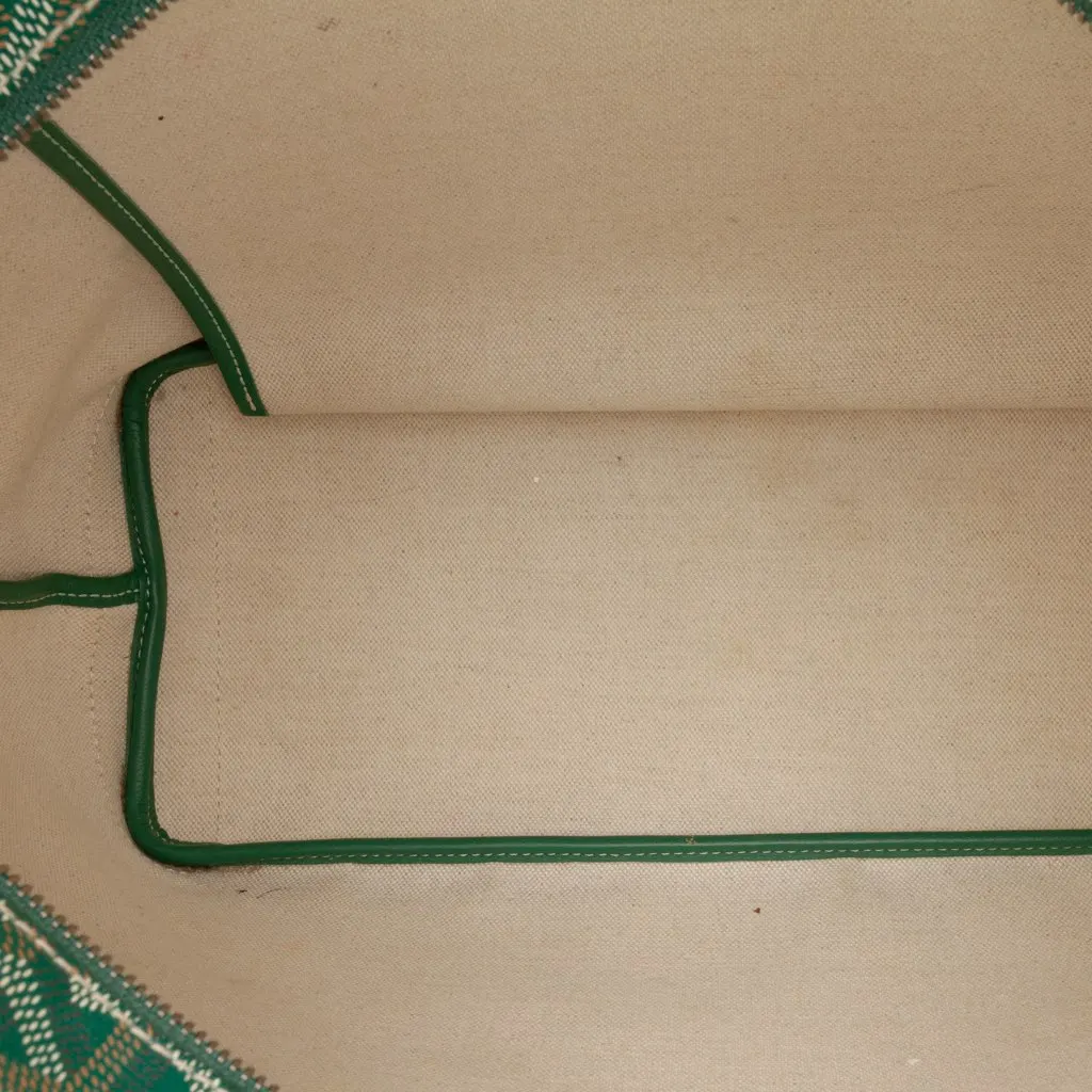 Goyard Goyardine Artois PM Green Canvas Good - Model View