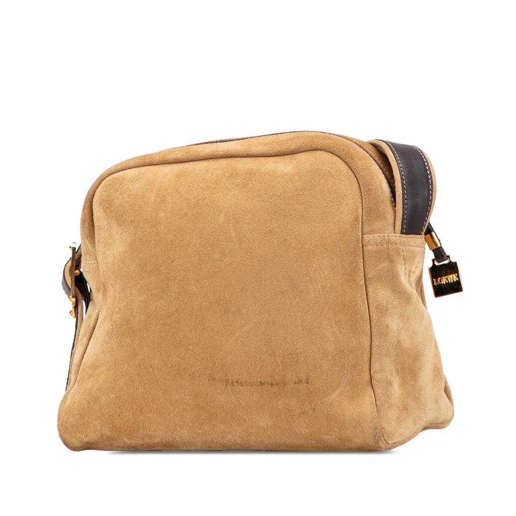 Loewe Suede Anagram Crossbody - 2