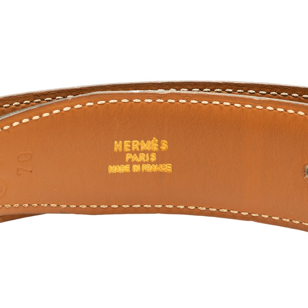 Hermès Box Calf and Gulliver Constance H Belt - 4