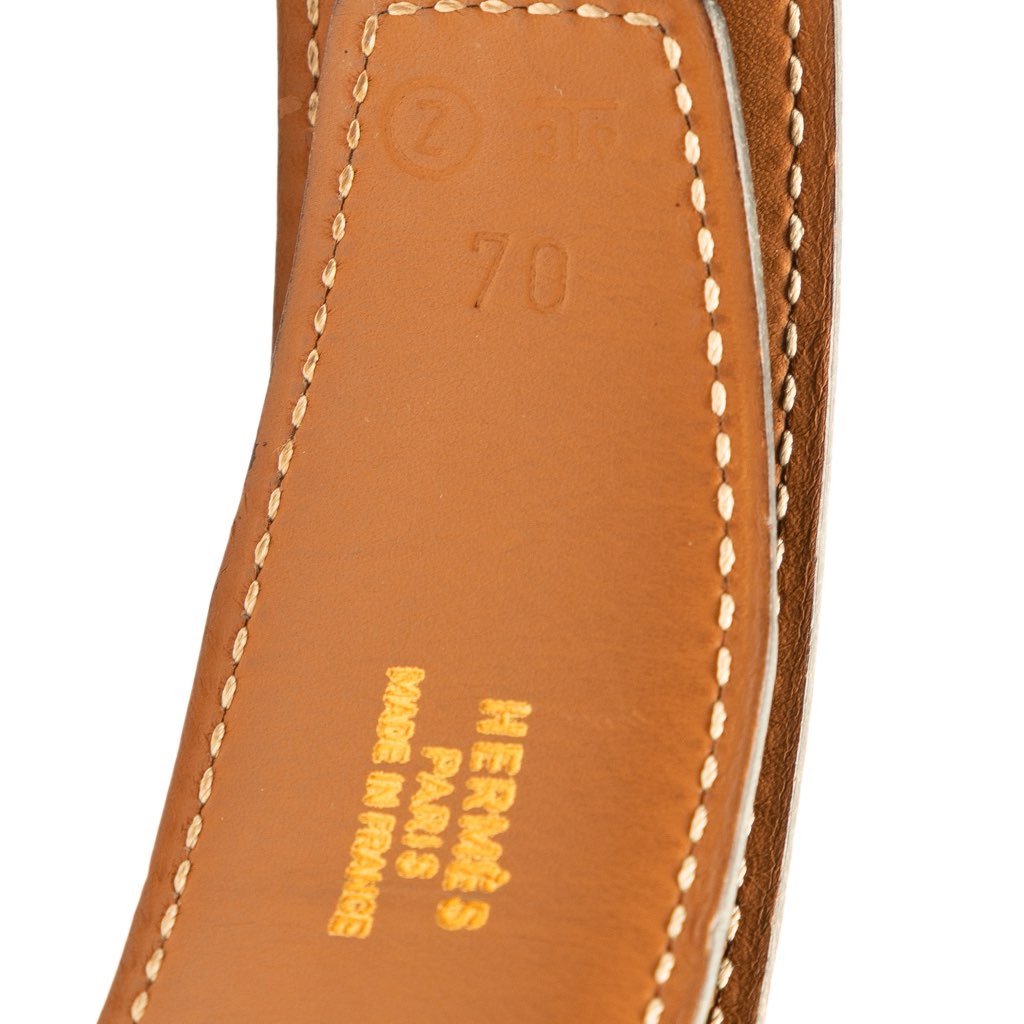 Hermès Box Calf and Gulliver Constance H Belt - 5