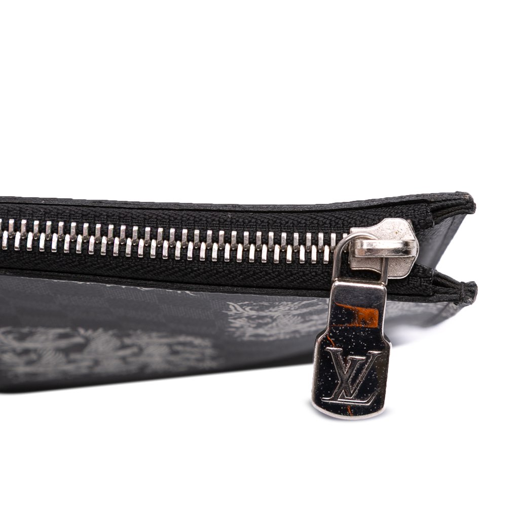 Louis Vuitton Christopher Nemeth Damier Graphite Rope Pochette Voyage GM - Detail 2