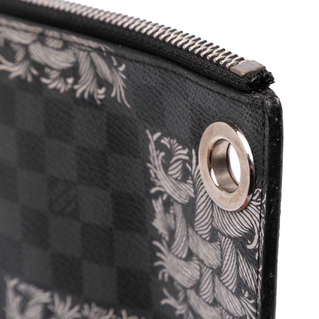 Louis Vuitton Christopher Nemeth Damier Graphite Rope Pochette Voyage GM - Image 11