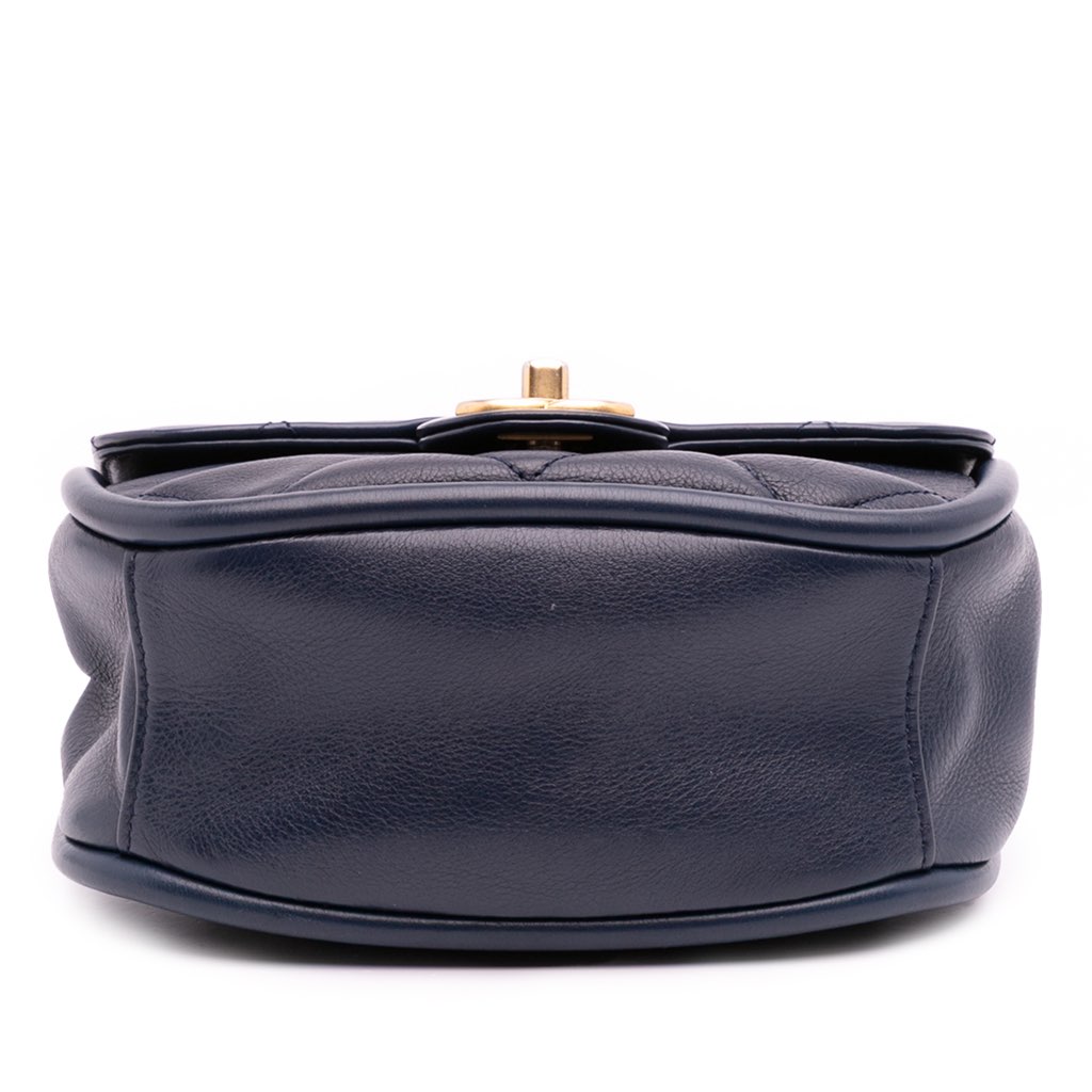 Chanel Mini CC Quilted Calfskin Round Moon Messenger Flap - Image 6