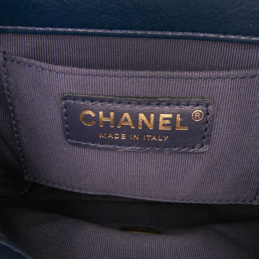Chanel Mini CC Quilted Calfskin Round Moon Messenger Flap - Side view