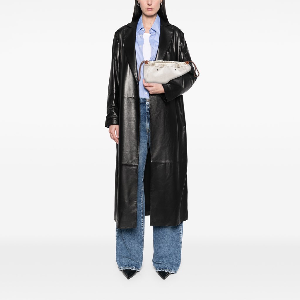 Hermès Canvas and Barenia Fourbi 25 Pouch - Image 13