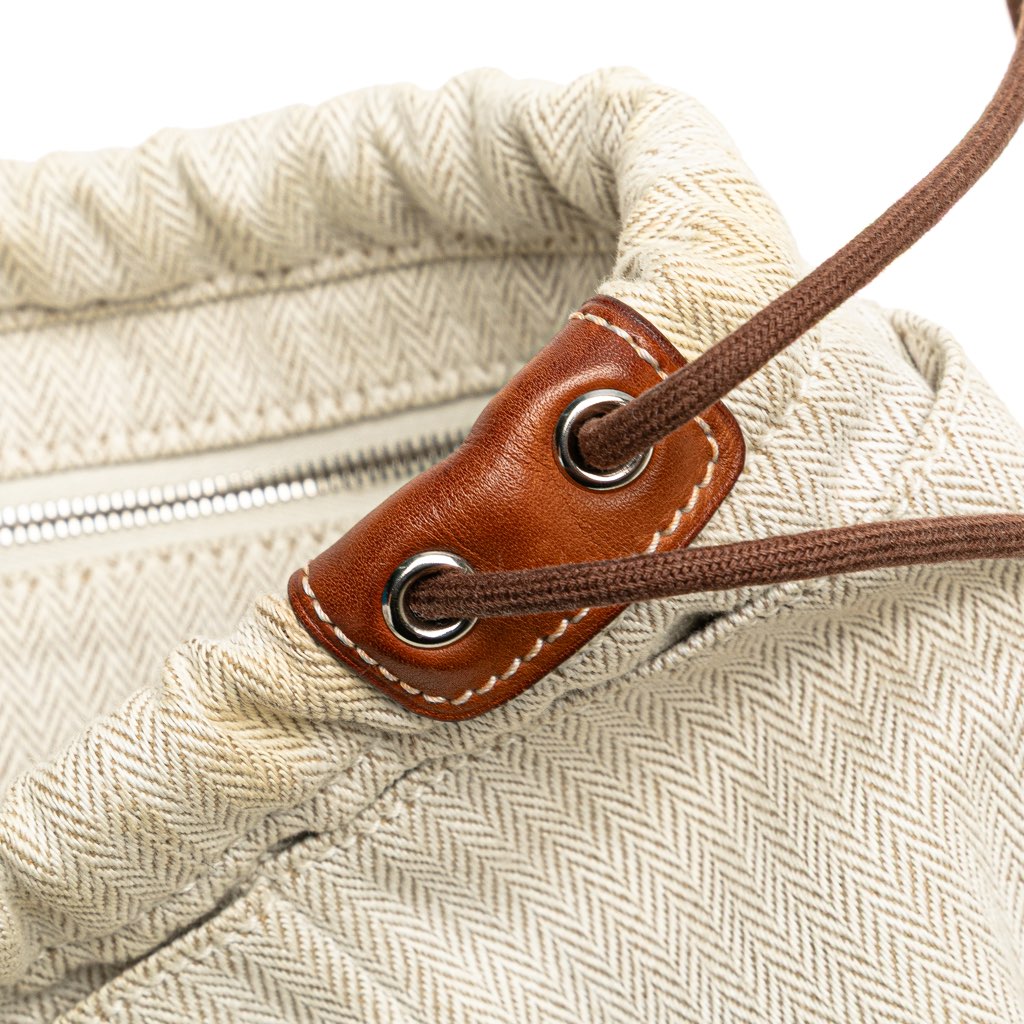 Hermès Canvas and Barenia Fourbi 25 Pouch - Image 10