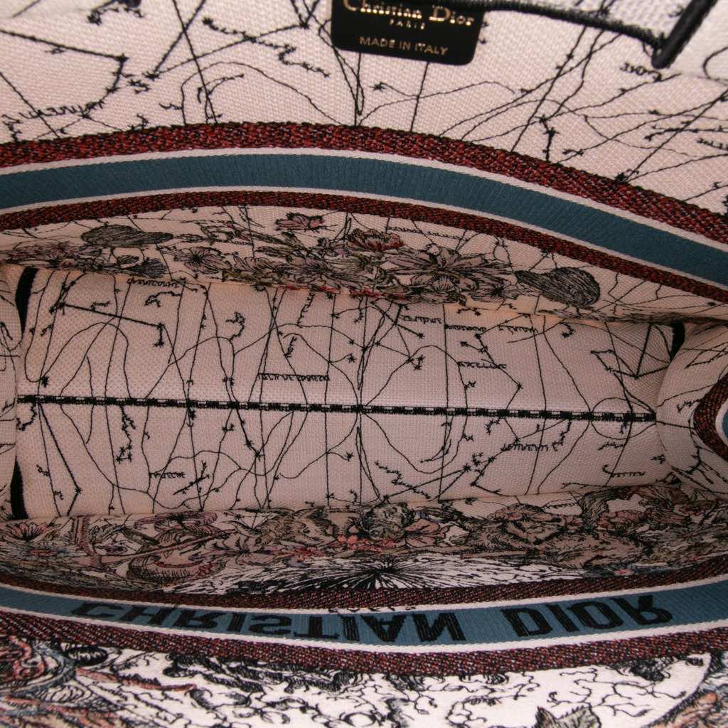 Dior Large Embroidered Canvas Zodiac Book Tote - 4