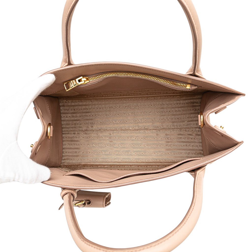 Prada Medium Saffiano Cuir Monochrome Top Handle Tote - 4