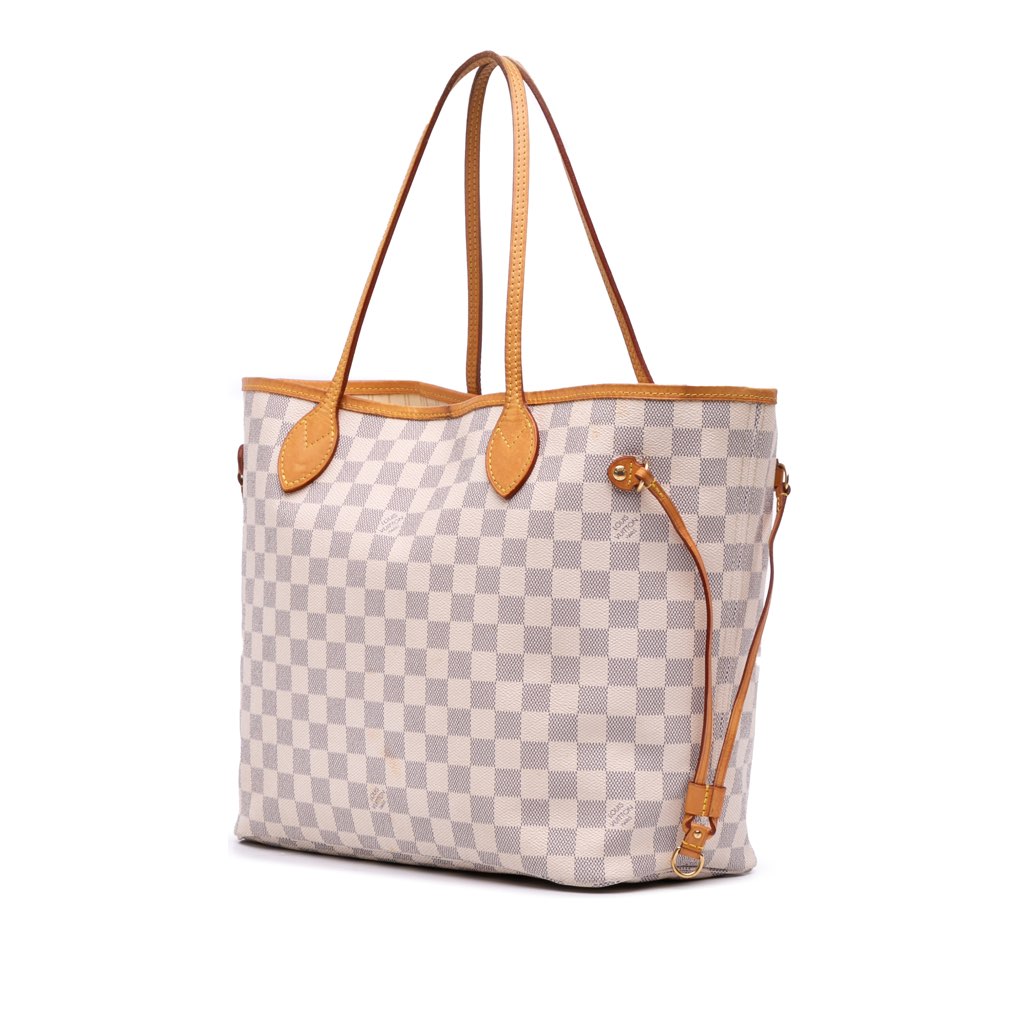 Louis Vuitton Damier Azur Neverfull MM - Back view