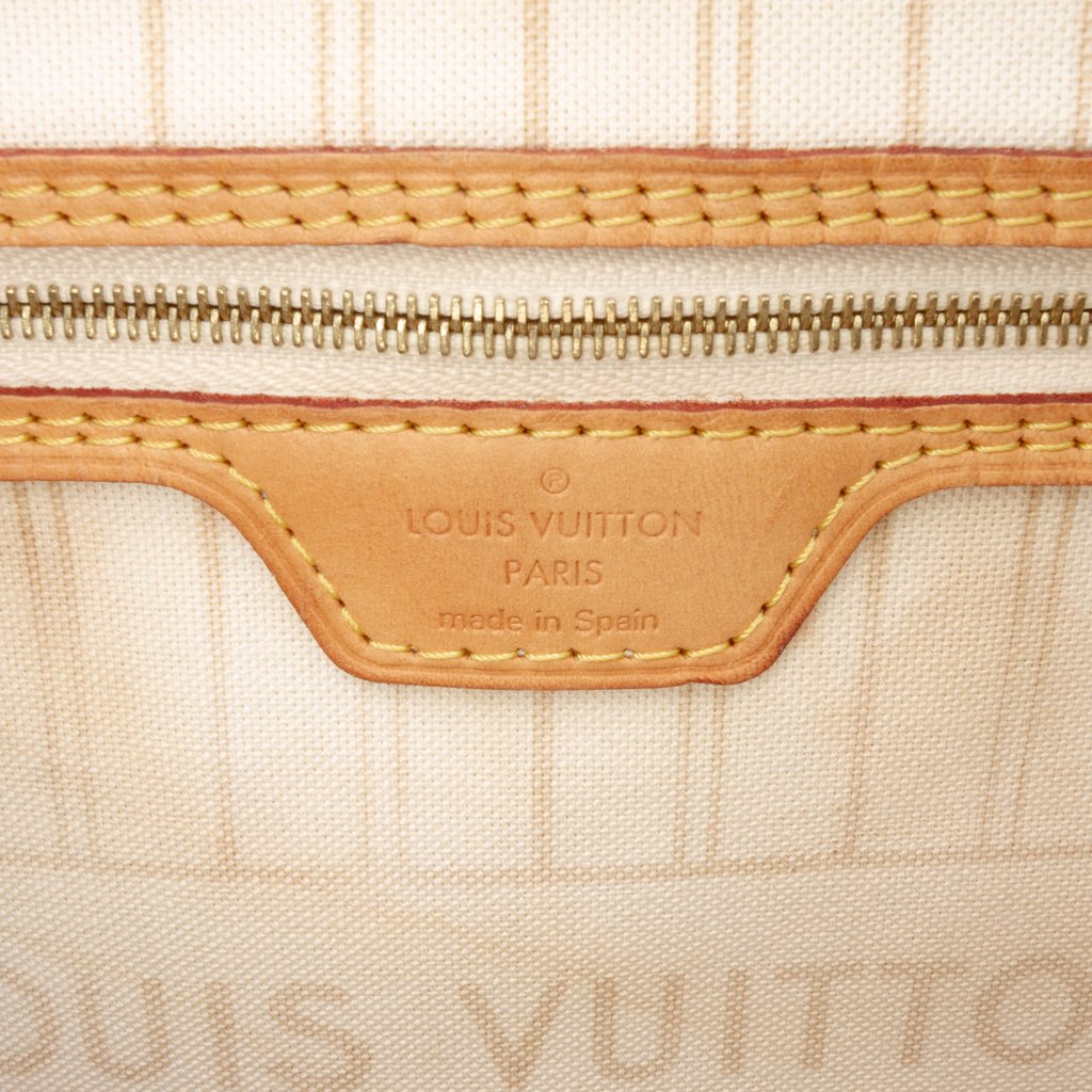 Louis Vuitton Damier Azur Neverfull MM - Side view
