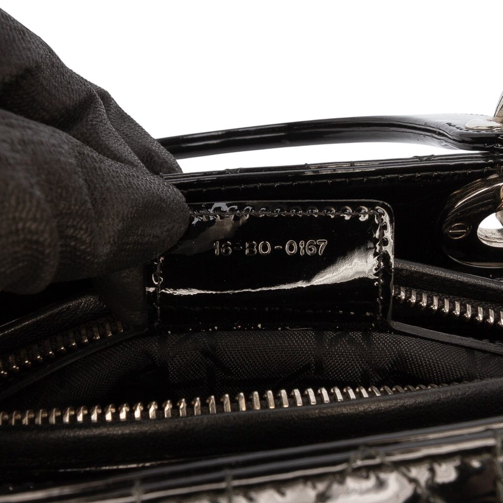 Dior Medium Patent Cannage Lady Dior - 5