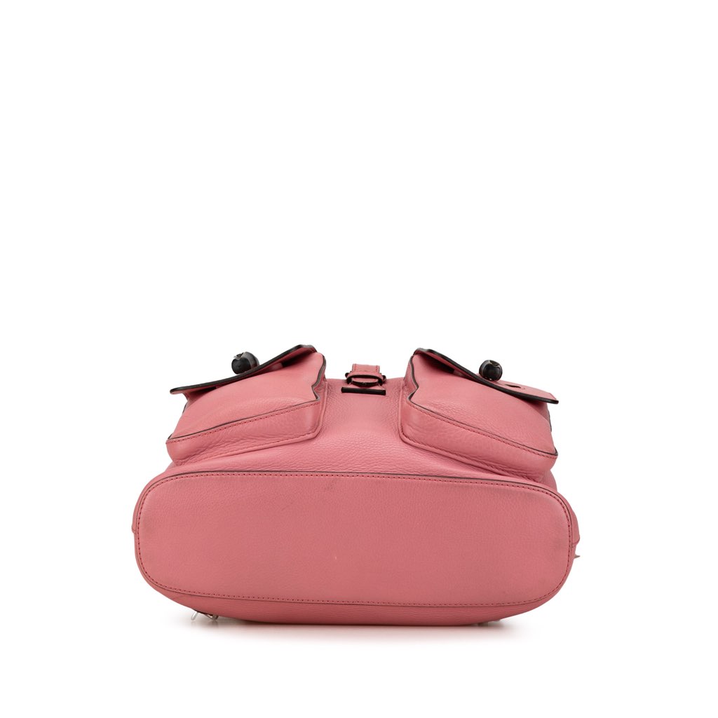 Gucci Leather Bamboo Tassel Backpack - 3