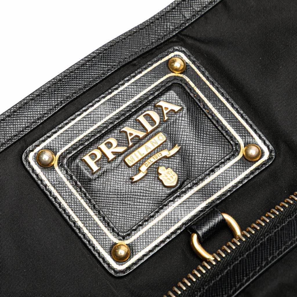 Prada Saffiano Trimmed Tessuto Snap Crossbody - Image 10
