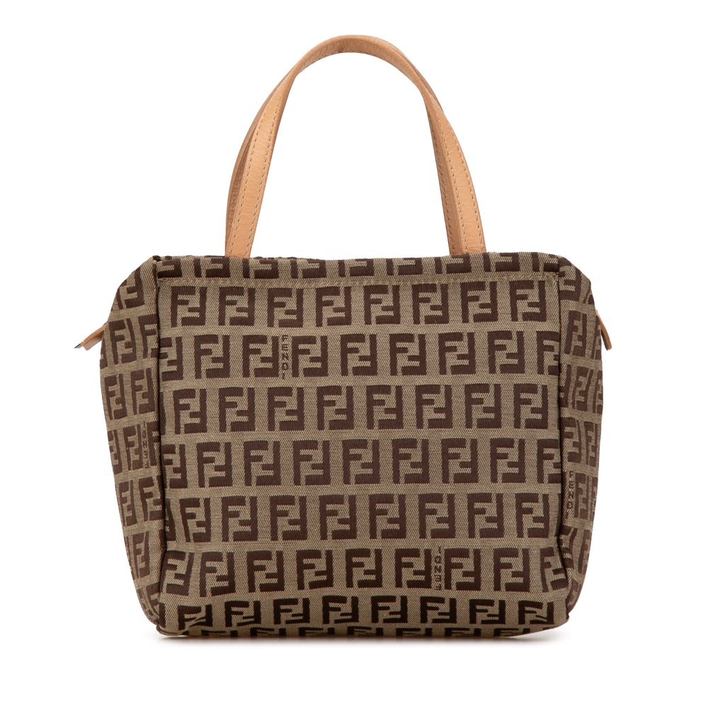 Fendi Zucchino Canvas Handbag